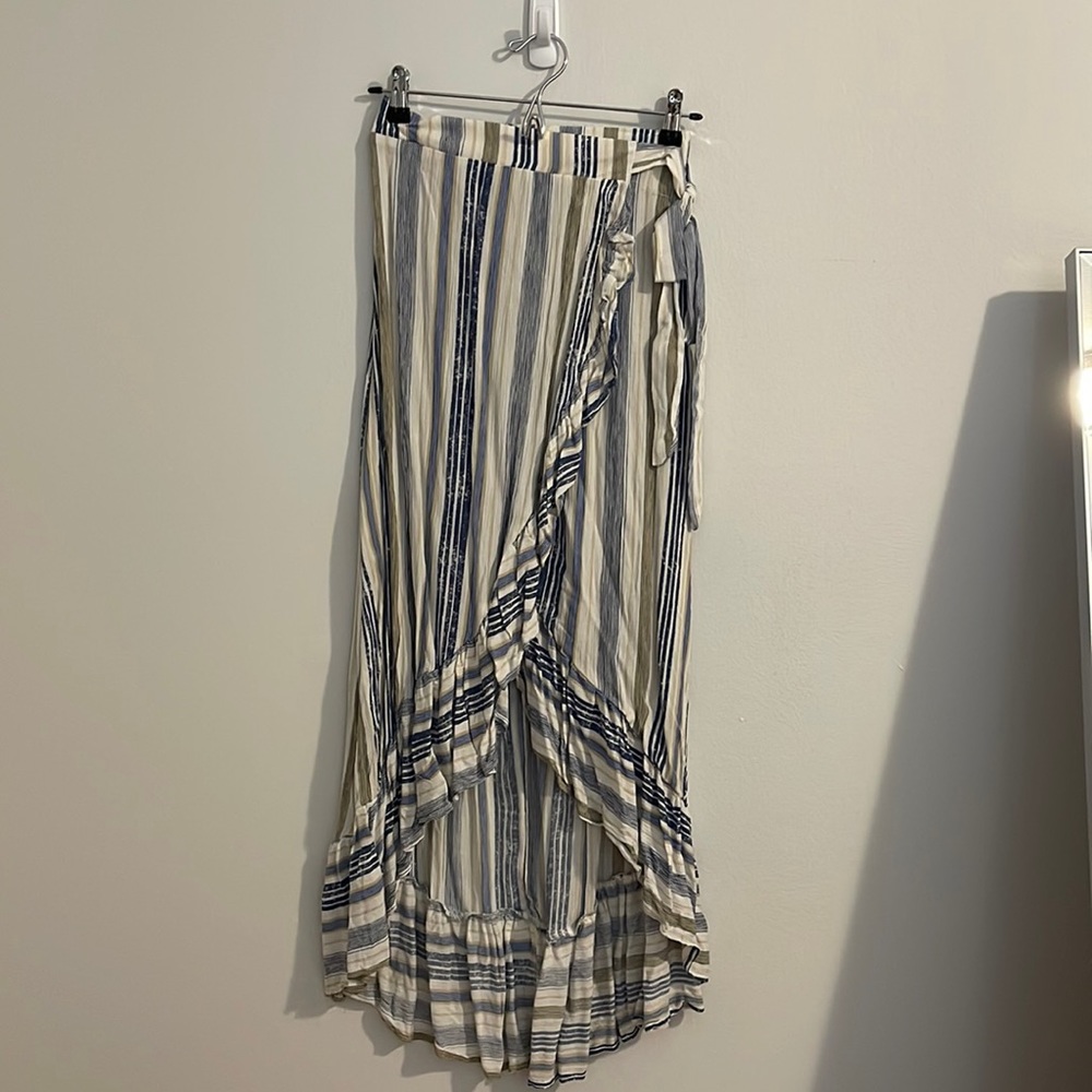 New High - Low Wrap Skirt